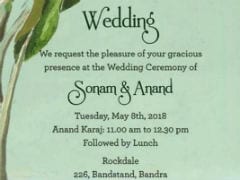 Viral: Sonam Kapoor, Anand Ahuja's Wedding Invite And Schedule