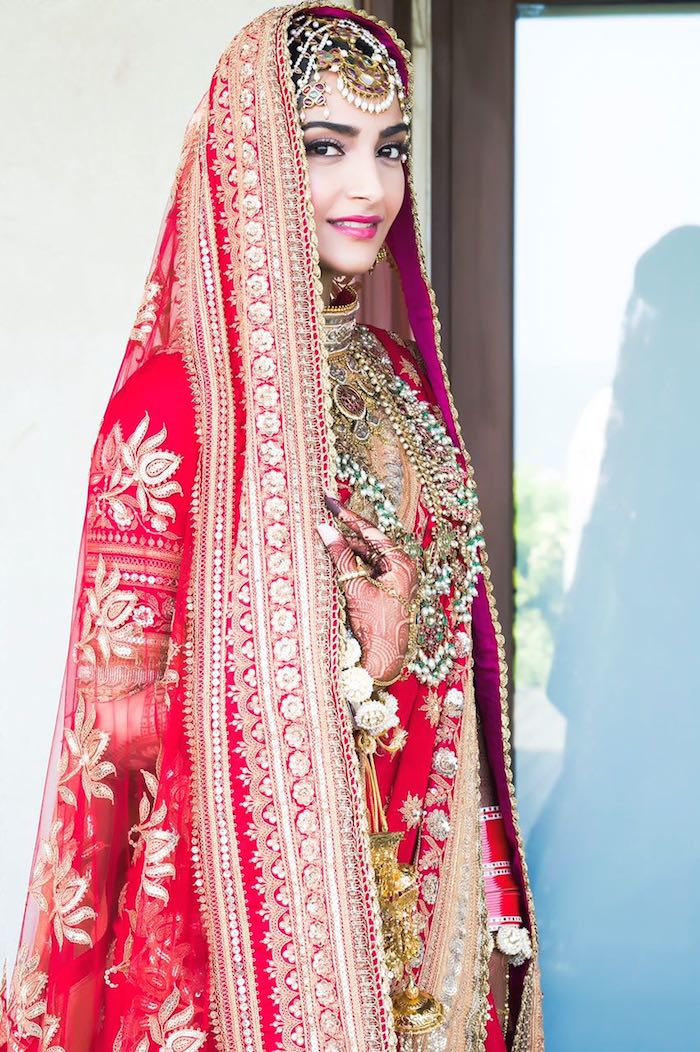 Karisma Kapoor in Sabyasachi Lehenga For Sonam Kapoor's Wedding