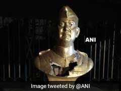 Bust Of Netaji Subhas Chandra Bose Statue Vandalised In Kolkata
