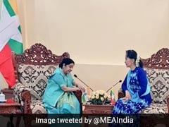 Sushma Swaraj Meets Myanmar's State Counsellor Suu Kyi, Discusses Bilateral Ties