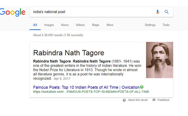 tagore blooper