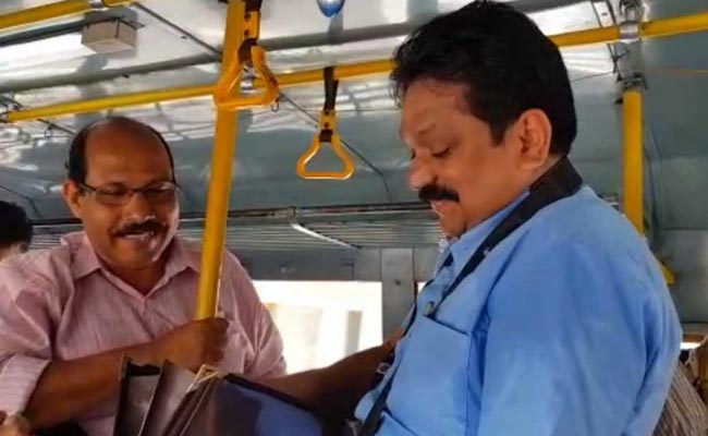 Kerala's Top Cop Wears A Bus Conductor's Uniform For A Day