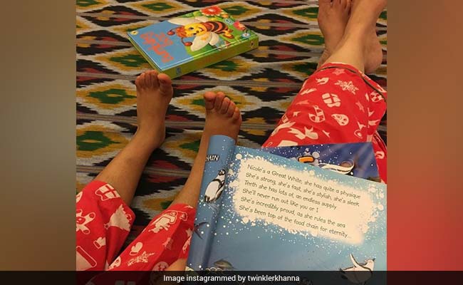 Twinkle Khanna And Nitara, In Matching Pyjamas, Are The Ultimate In Mom-Daughter Style