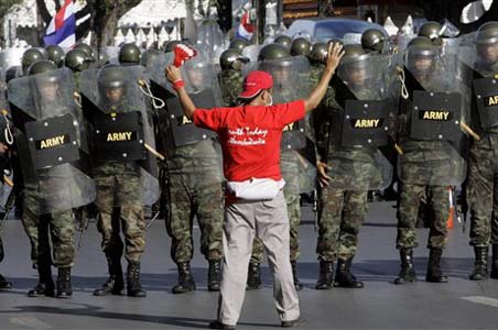 Emergency imposed in Bangkok, PM's convoy attacked