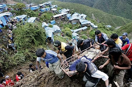 At least 13 dead in Peru landslide