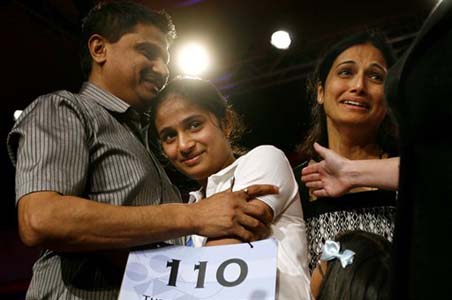 Indian-American girl wins spelling contest