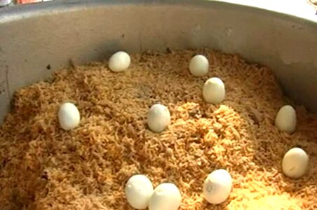 Egg biriyani: An economical election dish!