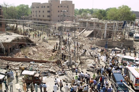 Blast rocks Lahore; 23 killed, 150 injured