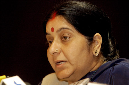 Situation in BJP volcanic: Sushma Swaraj