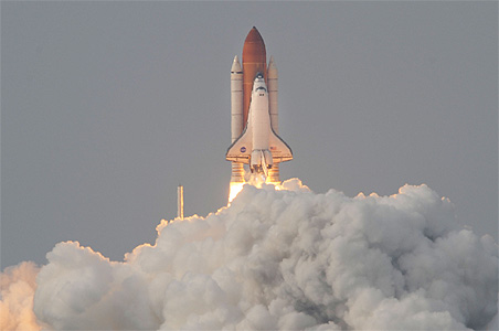 Space shuttle Endeavour docks with ISS