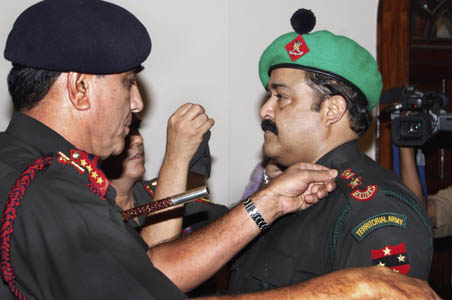 Mohanlal inducted into Territorial Army