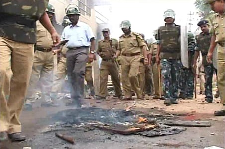 Three killed in clashes outside Mysore mosque