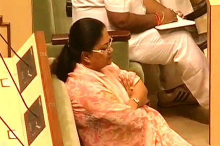 No CM after 8pm? MLA's remarks infuriate Vasundhara