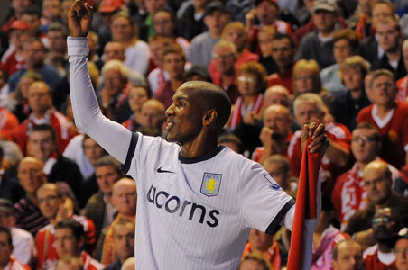 Villa upset Liverpool at Anfield