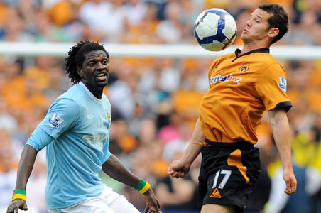 Adebayor maintains Man City's winning start