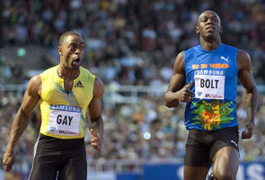 Gay beats Powell in 100m at World Final