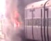 Mob sets train coach on fire in Uttar Pradesh
