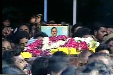YSR's state funeral today; PM, Sonia pay tribute
