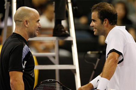 Sampras beats Agassi in Macau exhibition