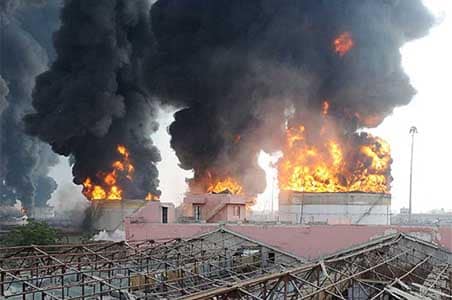 40 hours on, Jaipur's oil depot still ablaze