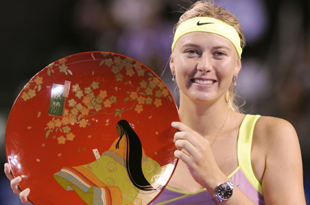 Sharapova beats Jankovic to win Pan Pacific Open