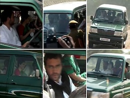 Police jeep hits Priyanka Gandhi's motorcade Police jeep hits Priyanka Gandhi's motorcade