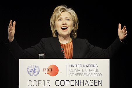 US ready to join $100 billion climate aid fund: Clinton