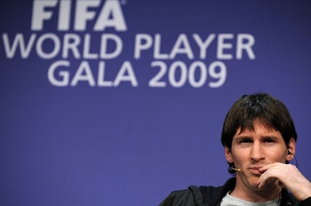 Messi 2009 Fifa World Player