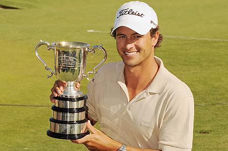 Adam Scott wins 1st pro tournament in Australia