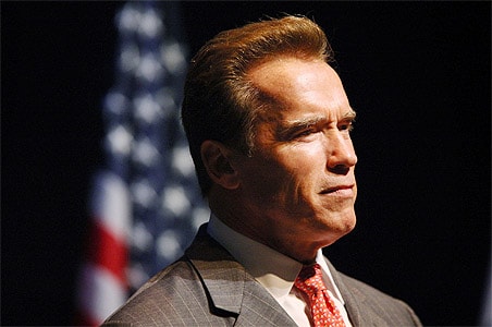Arnold Schwarzenegger in action at Copenhagen 