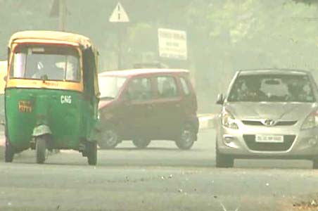 Delhiites brave icy winds