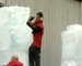 Obama in ice against global warming