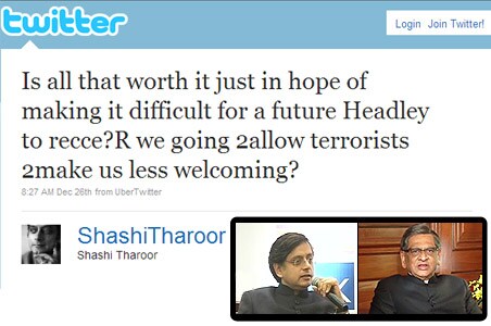 Government reacts to Tharoor's Tweet