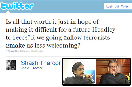 Government reacts to Tharoor's Tweet