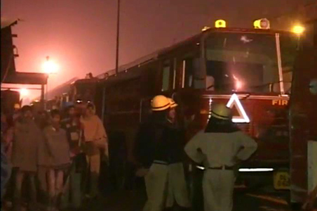 Fire at Games Village near Akshardham temple