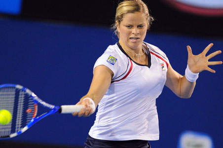Aus Open: Clijsters brightens up dreary day
