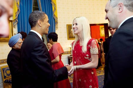 Who was third crasher at Obama-PM dinner?
