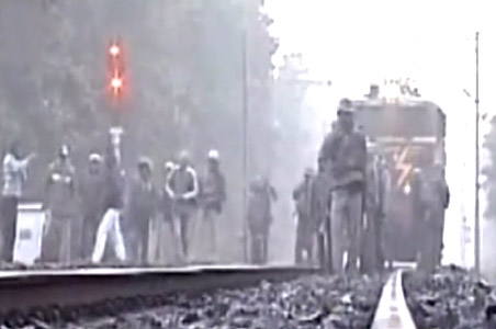 Suspected landmines disrupt train services in Bengal