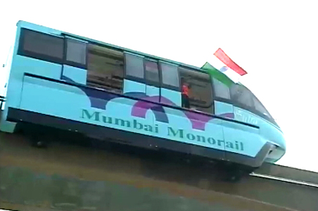 Mumbai test-drives India's first monorail