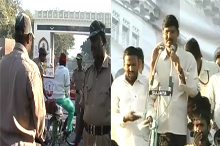 Osmania rallies for Telangana; KCR in Delhi