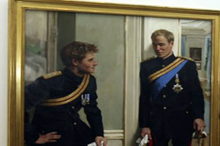 First portrait of Princes Harry and William unveiled