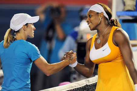 Serena lifts Australian Open trophy