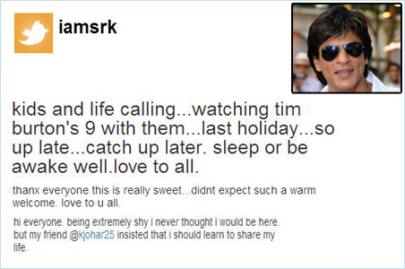 'iamsrk', Shah Rukh Khan is on Twitter