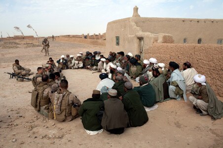 Afghan civilians share concerns with US Marines