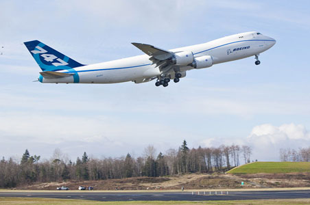 Boeing's biggest plane, a freighter, takes first flight