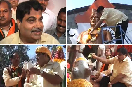 Gadkari pulls a Rahul ahead of BJP's big meet