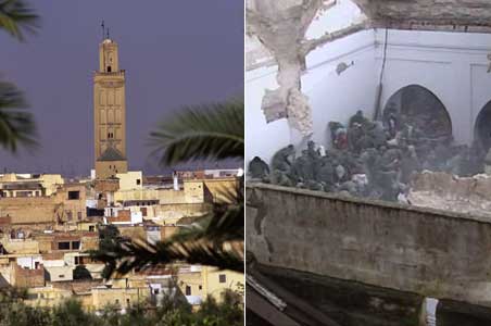 Minaret falls during prayers in Morocco, 36 dead