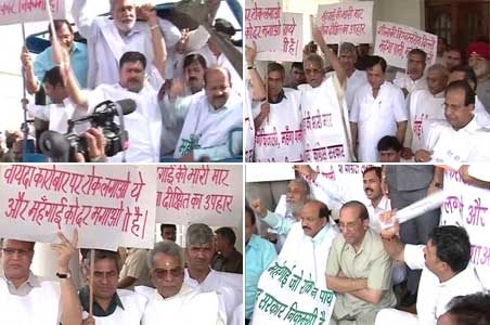 Protesting BJP MLAs removed from Delhi Assembly