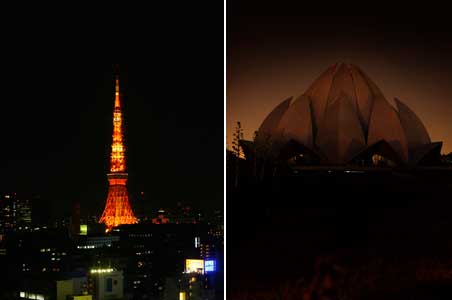 Landmarks go dark, millions unplug for Earth Hour 