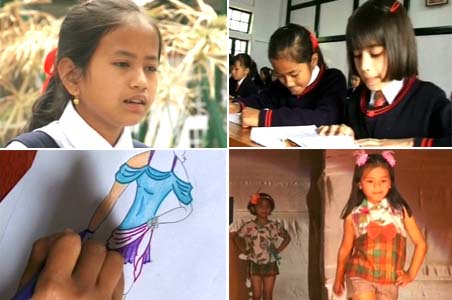 At 11, she's a designing woman